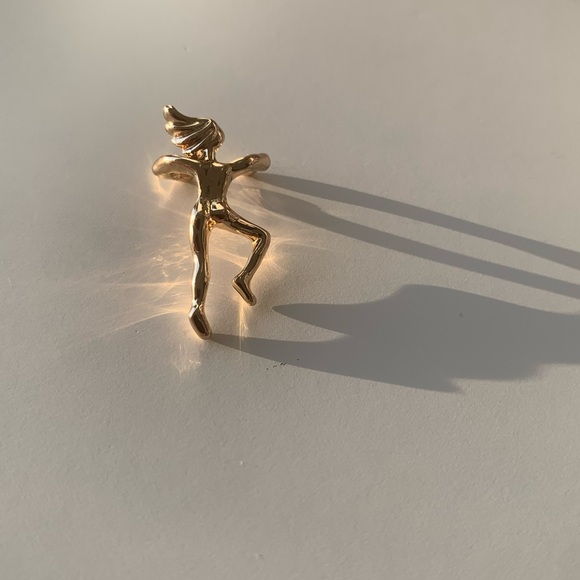 1PC Gold  Color Figure Shaped Earrings Ear Clip - Picture 6 of 7